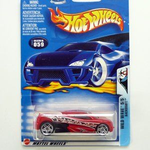 Hot Wheels Backdraft #059 Wild Wave 5/5 Red Die-Cast Car 2003